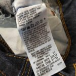 jean vintage levis 474 loose fit wide leg 2000 Y2K etiquette