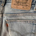 jean vintage levis 646 90 bootcut orange tab