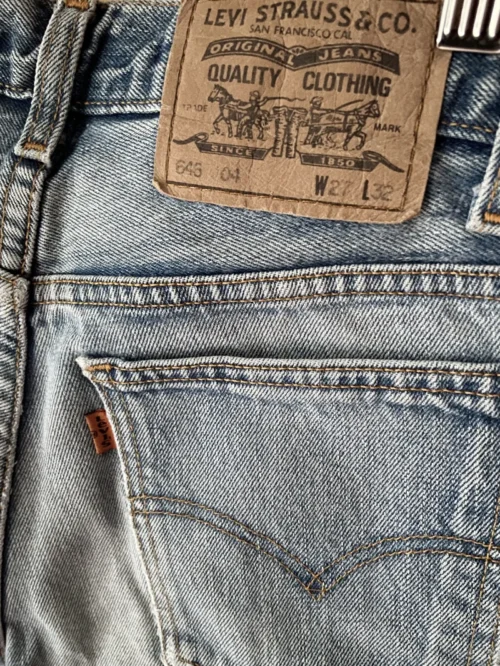 jean levi's vintage 646 bootcut w27 orange tab