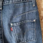 levi's engineered 843 coutures tournantes Y2K red tab