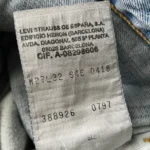 jean levi's vintage 646 bootcut w27 étiquette