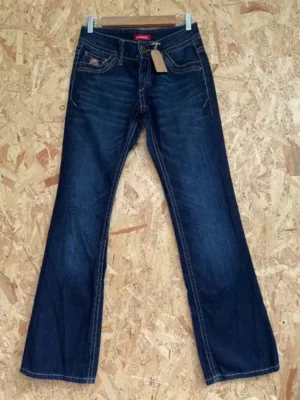 jean indian rose low waist bootcut y2k face