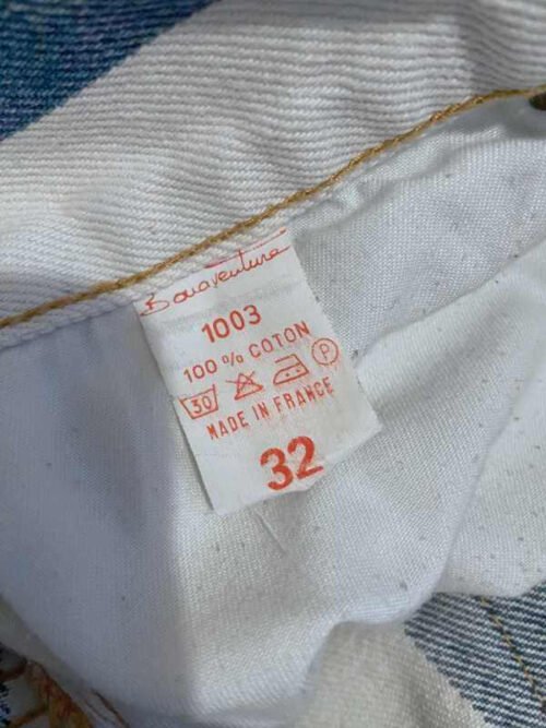 jean vintage bonaventure striped 90 etiquette