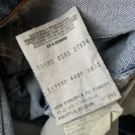 jean vintage levis 501 straight 90s etiquette