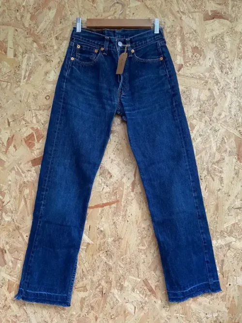 jean vintage levis 501 straight 90s face