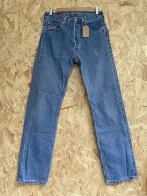 jean vintage levis 501 90 made in usa w32 face