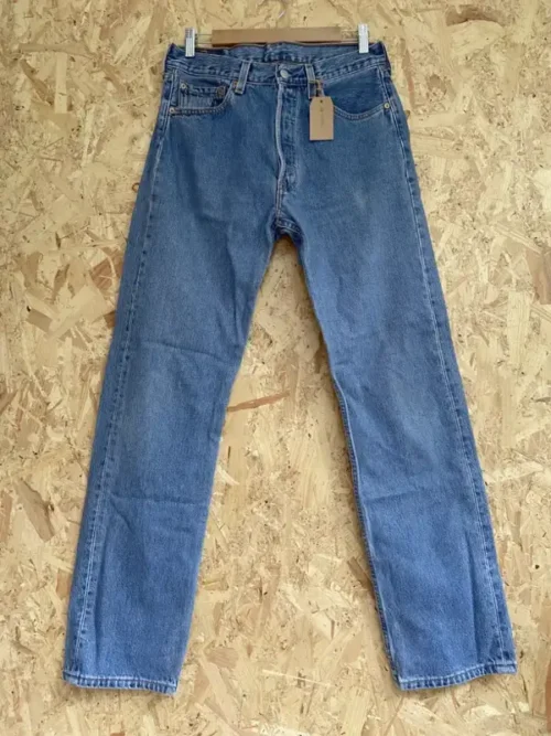 jean vintage levis 501 90 made in usa w32 face