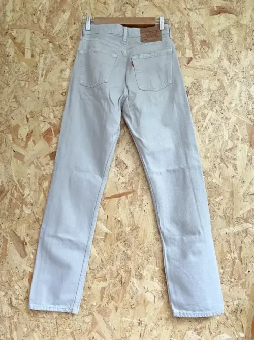jean vintage levis 501 beige 90 w28 beige