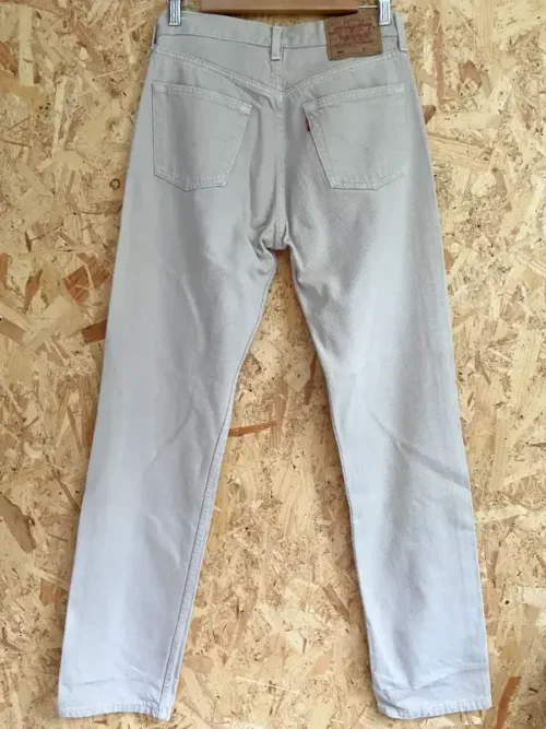 jean vintage levis straight 501 beige dos