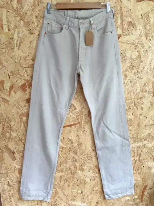 jean vintage levis straight 501 beige face