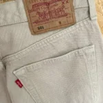jean vintage levis straight 501 beige red tab