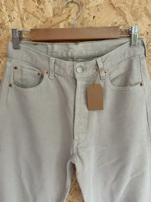 jean vintage levis straight 501 beige taille