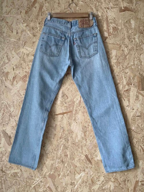 jean vintage levis 501 light wash W28 2000 dos