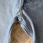 jean vintage levis 501 light wash W28 2000 entrejambe