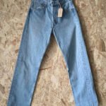 jean vintage levis 501 light wash W28 2000 face
