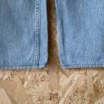 jean vintage levis 501 light wash W28 2000 ourlets