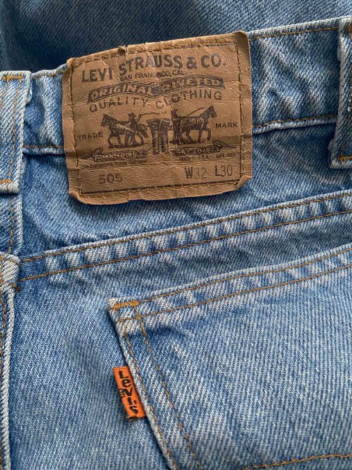 jean vintage levis 505 made in usa w32 orange tab