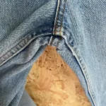 jean vintage levis 512 slim fit straight size 3 entrejambe