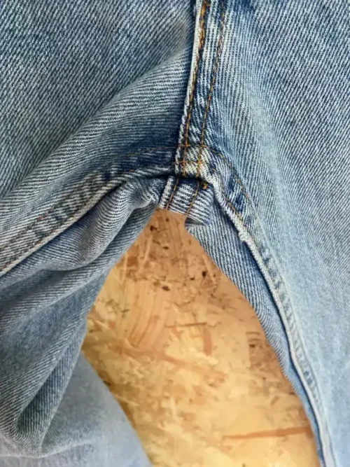 jean vintage levis 512 slim fit straight size 3 entrejambe