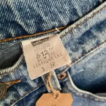 jean vintage levis 512 slim fit straight size 3 etiquette