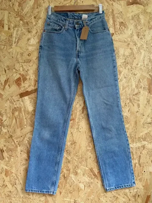 jean vintage levis 512 slim fit straight size 3 face