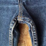 jean vintage levis 518 taille basse superlow bootcut entrejambe