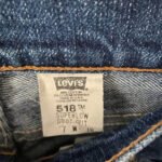 jean vintage levis 518 taille basse superlow bootcut étiquette