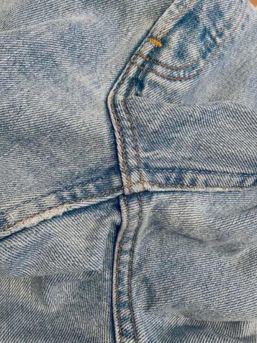 jean vintage levis 535 90s straight entrejambe
