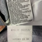 jean levi's vintage 901 années 90 étiquette