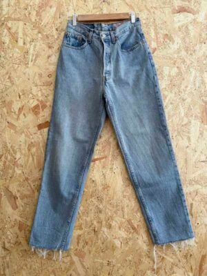 jean vintage levis 901 mom made in france face