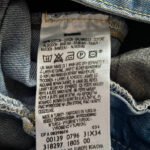 jean vintage levis engineered w31 etiquette