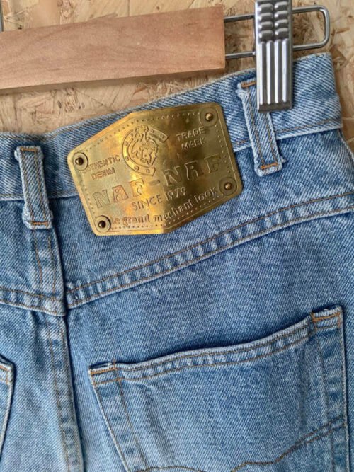 jean vintage naf naf mom 90s etiquette