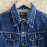 veste jean vintage Lee Jacket Established 1889 col