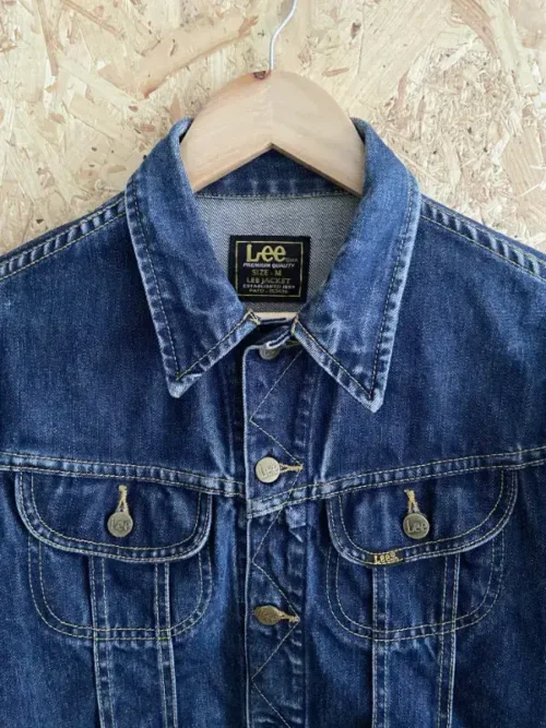 veste jean vintage Lee Jacket Established 1889 col