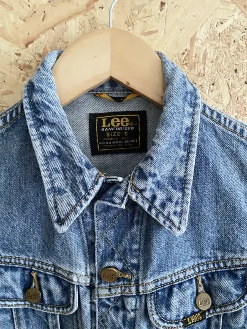 veste jean vintage lee union made jacket 90 col
