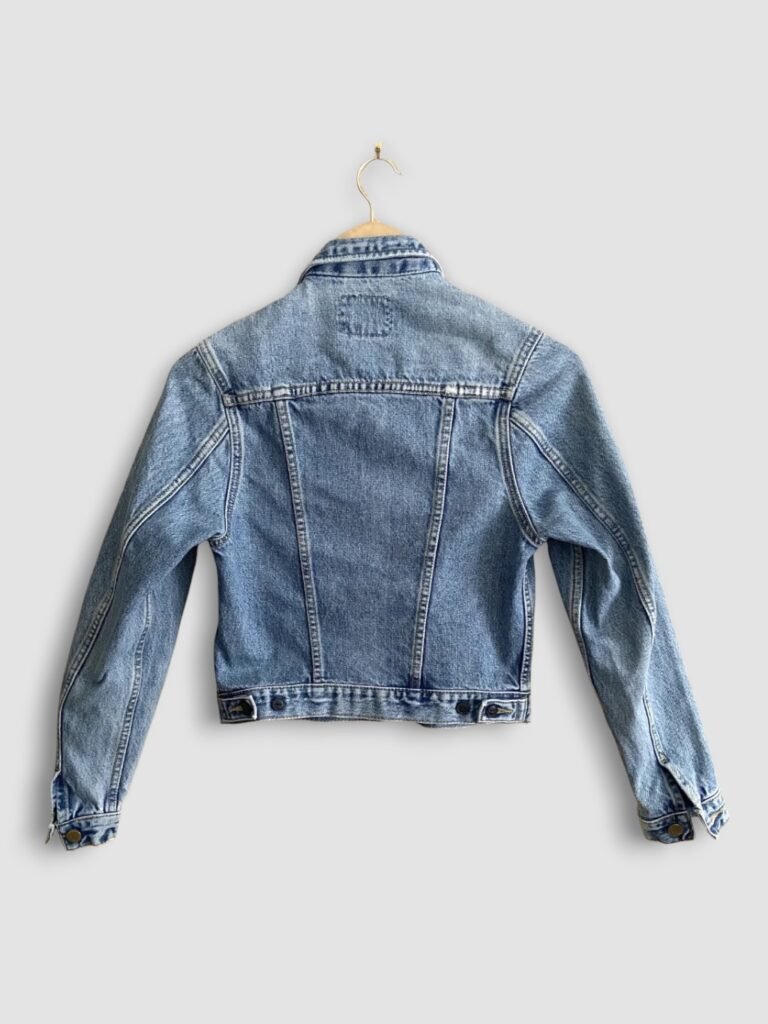veste lee bleu clair vintage 90s dos