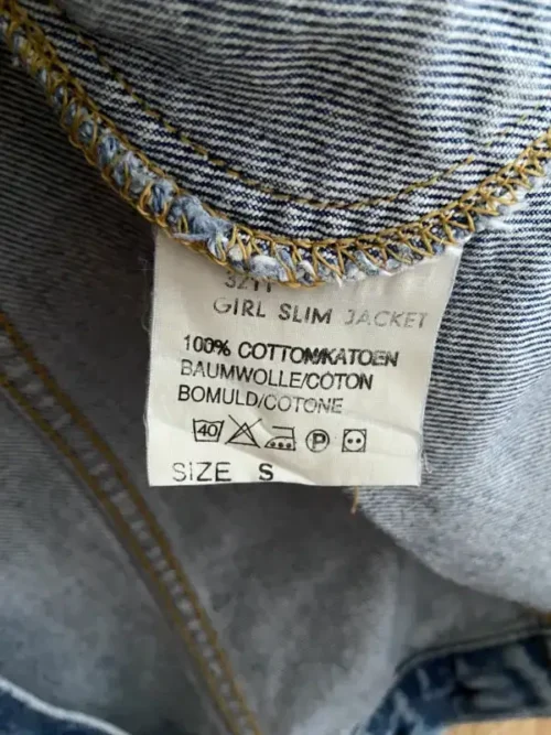 veste jean vintage lee union made jacket 90 etiquette