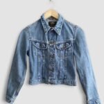 veste lee bleu clair vintage 90s face