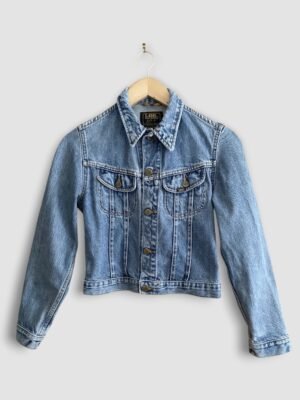 veste lee bleu clair vintage 90s face