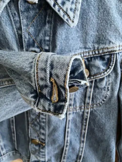 veste jean vintage lee union made jacket 90 manche