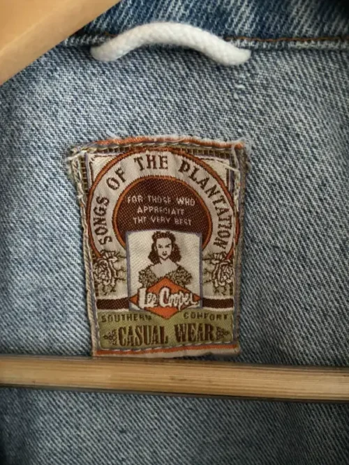 veste jean lee cooper southern comfort casual wear 80s etiquette