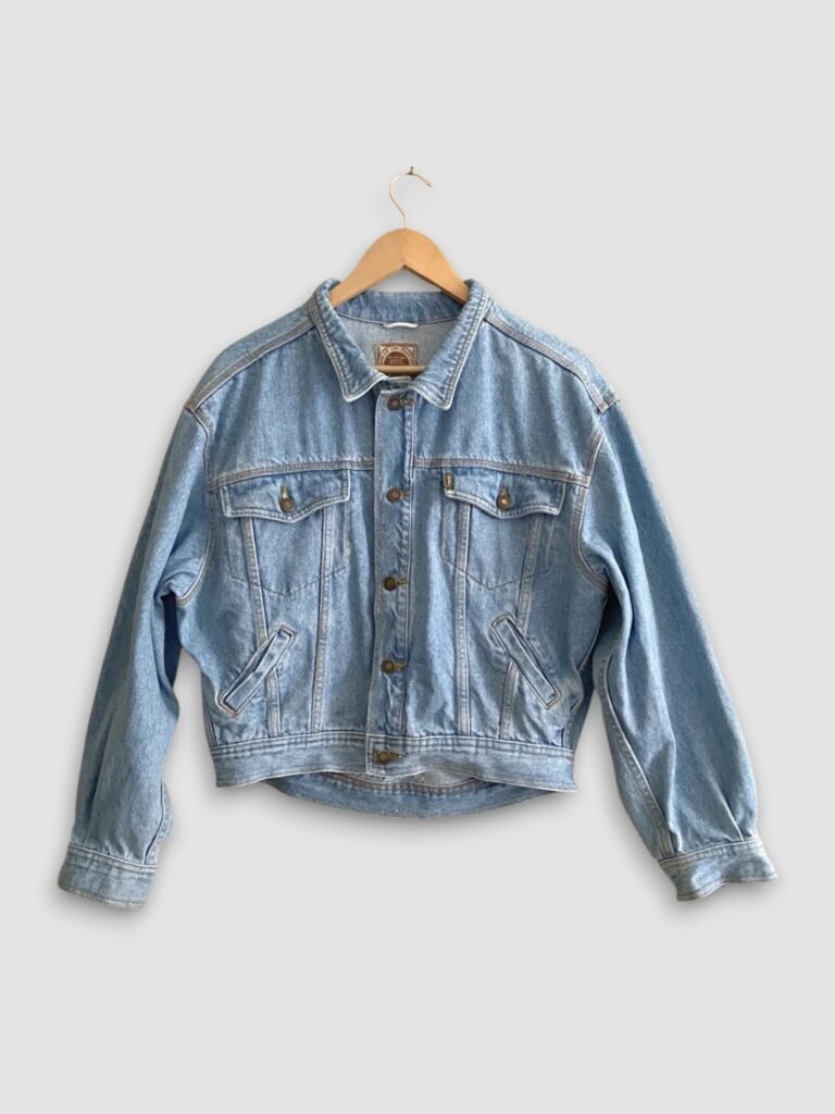 veste jean trucker lee cooper southern comfort 80s face