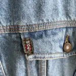 veste jean lee cooper southern comfort casual wear 80s logo