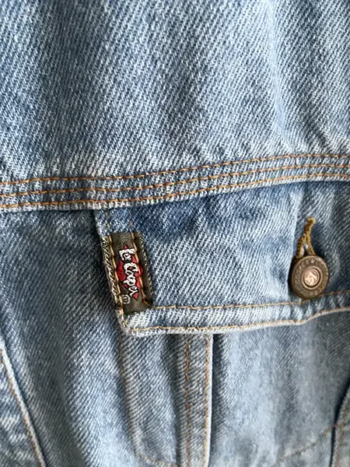 veste jean lee cooper southern comfort casual wear 80s logo