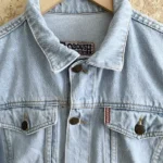 veste jean vintage oboush oversize 80 col