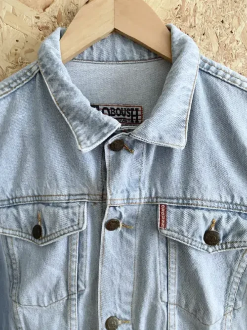 veste jean vintage oboush oversize 80 col