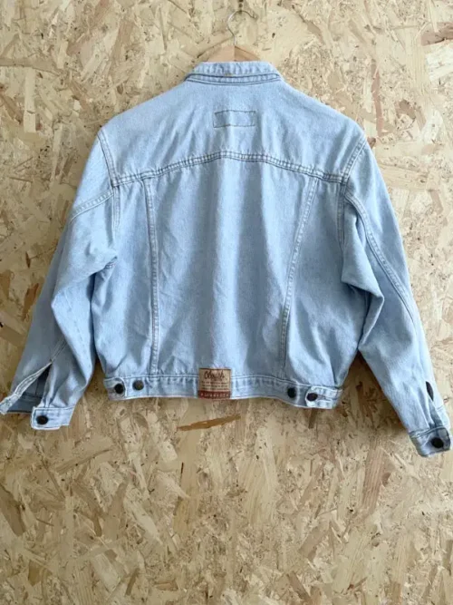 veste jean vintage oboush oversize 80 dos