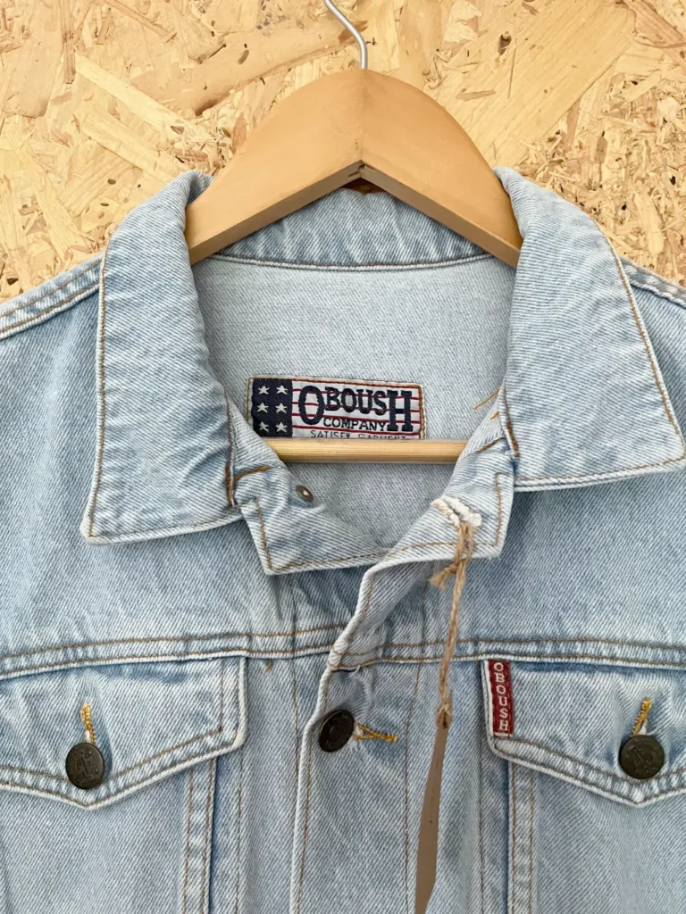 veste oboush oversize 80s col étiquette