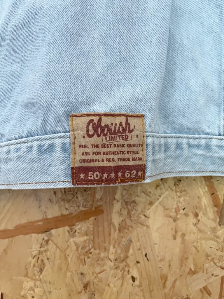 veste oboush oversize 80s patch arrière