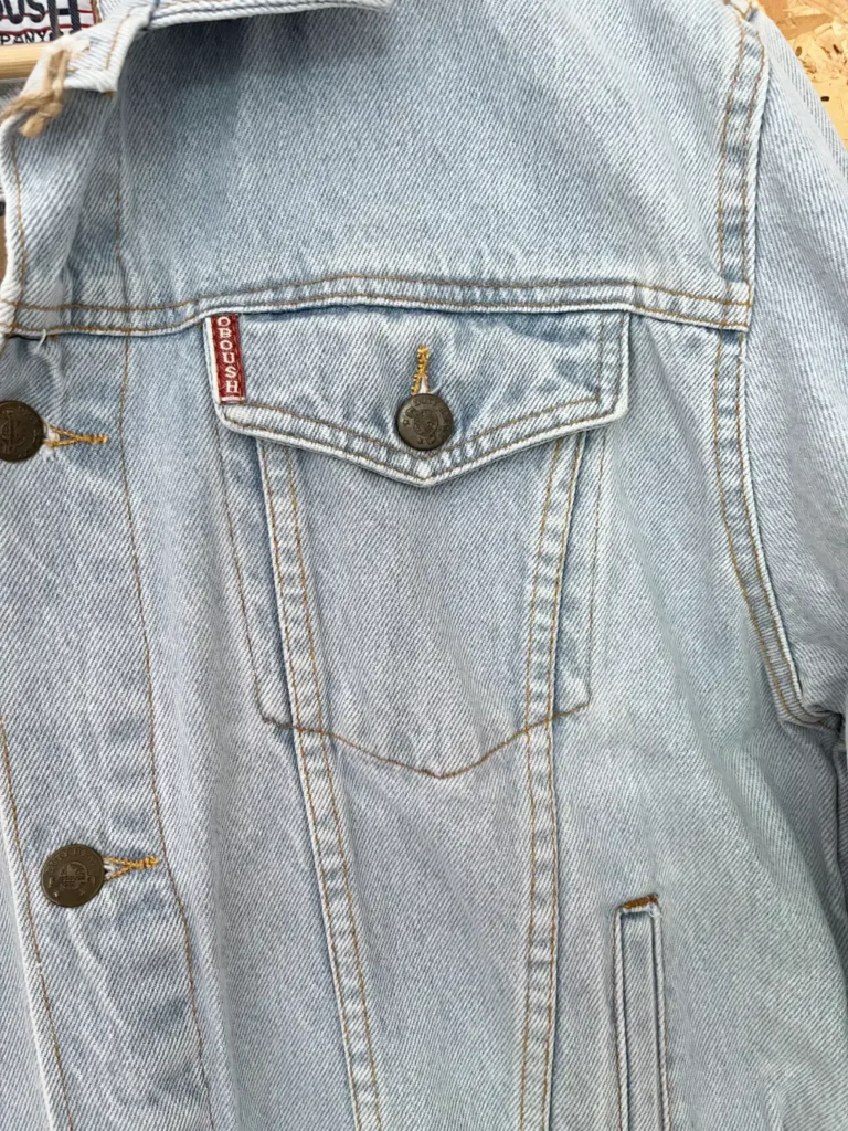 veste oboush oversize 80s poche plaquée poitrine
